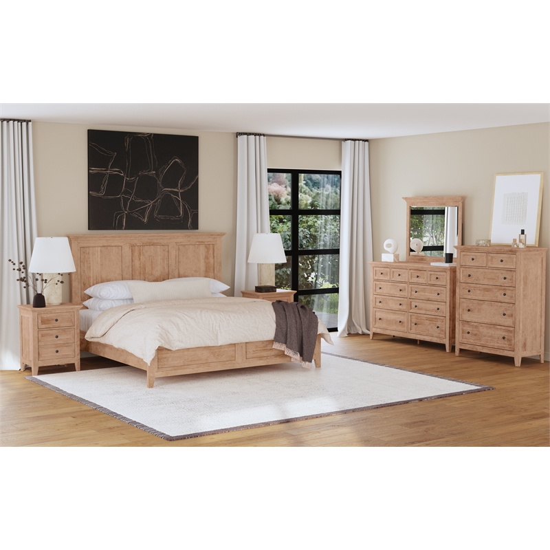 Intercon San Mateo Dresser Mirror in Wheat
