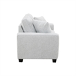 Intercon Ashbury Loveseat with 2 Pillows in TUP Soft Gray Chenille