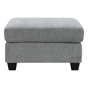 Intercon Baldwin Ottoman in Dalton Graphite