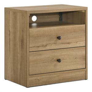 Intercon Vega Nightstand in Natural Nutmeg
