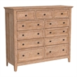 Intercon San Mateo Gentleman's Chest in Wheat