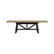 Intercon Hendricks Trestle Table in Rustic Wheat and Raven