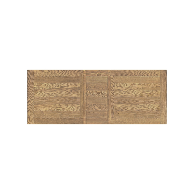 Intercon Hendricks Trestle Table in Rustic Wheat and Raven