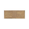 Intercon Hendricks Trestle Table in Rustic Wheat and Raven