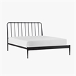 Intercon Farmhouse Queen Metal Bed in Matte Black