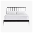 Intercon Farmhouse Queen Metal Bed in Matte Black