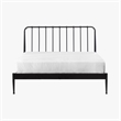 Intercon Farmhouse Queen Metal Bed in Matte Black