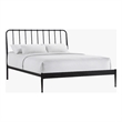 Intercon Farmhouse Queen Metal Bed in Matte Black