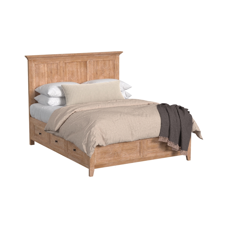 Intercon San Mateo Queen Storage Bed in Wheat
