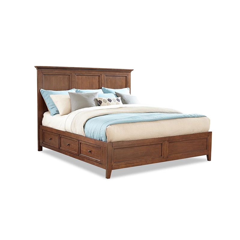 Intercon San Mateo Queen Standard Bed in Tuscan