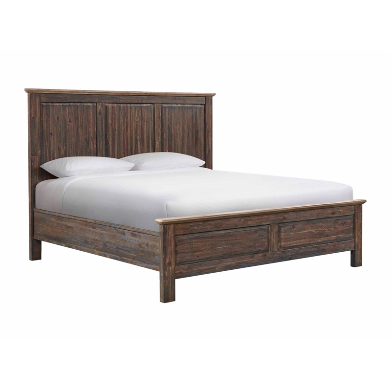 Intercon Transitions King Standard Bed in Driftwood and Sable