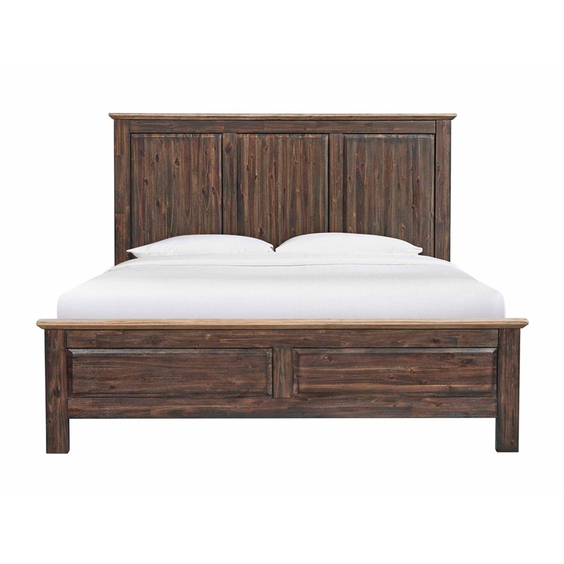 Intercon Transitions King Storage Bed in Driftwood and Sable