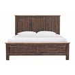 Intercon Transitions King Storage Bed in Driftwood and Sable