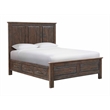 Intercon Transitions Queen Storage Bed in Driftwood and Sable