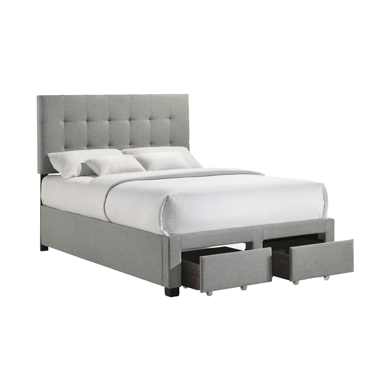 Intercon Kaycee Youth Full Storage Bed in Rhyan Smoke