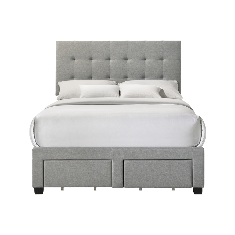 Intercon Kaycee Youth Full Storage Bed in Rhyan Smoke