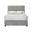 Intercon Kaycee Youth Full Storage Bed in Rhyan Smoke