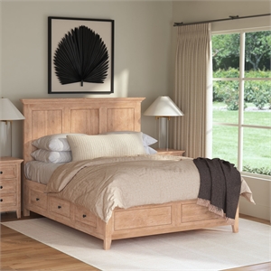 Intercon San Mateo King Storage Bed in Wheat