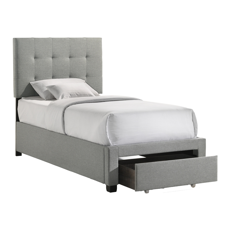 Intercon Kaycee Youth Twin Storage Bed in Rhyan Smoke