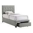 Intercon Kaycee Youth Twin Storage Bed in Rhyan Smoke