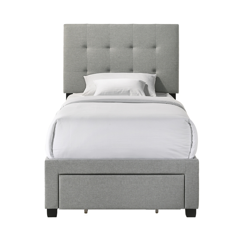 Intercon Kaycee Youth Twin Storage Bed in Rhyan Smoke
