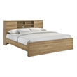 Intercon Vega King Bookcase Bed in Natural Nutmeg