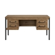 Intercon Norcross 60 Half Ped Desk in Hickory