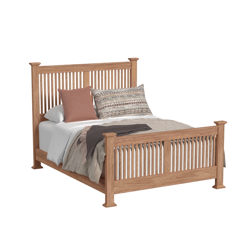 Intercon Oak Park Queen Slat Bed in Taupe