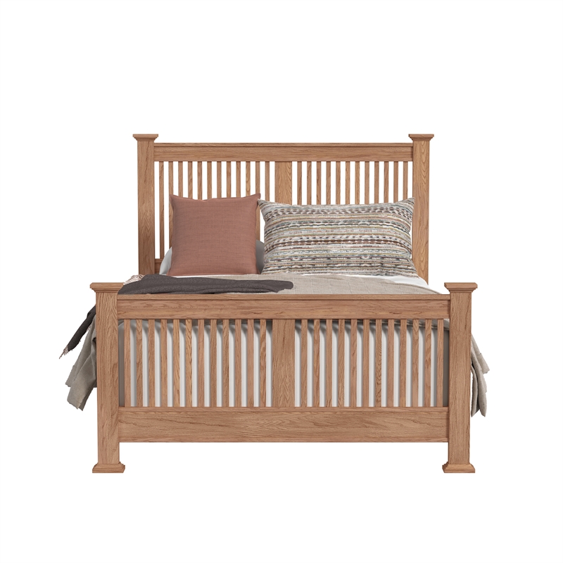 Intercon Oak Park Queen Slat Bed in Taupe
