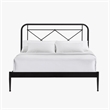 Intercon Vintage Queen Metal Bed in Matte Black