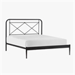 Intercon Vintage Queen Metal Bed in Matte Black