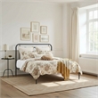 Intercon Vintage Queen Metal Bed in Matte Black