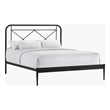 Intercon Vintage Queen Metal Bed in Matte Black