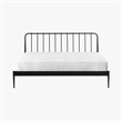 Intercon Farmhouse King Metal Bed in Matte Black