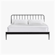 Intercon Farmhouse King Metal Bed in Matte Black