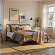 Intercon Farmhouse King Metal Bed in Matte Black