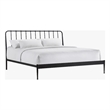 Intercon Farmhouse King Metal Bed in Matte Black