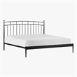 Intercon Traditional King Metal Bed in Matte Black
