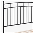 Intercon Traditional King Metal Bed in Matte Black