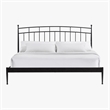 Intercon Traditional King Metal Bed in Matte Black