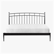 Intercon Traditional King Metal Bed in Matte Black
