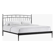 Intercon Traditional King Metal Bed in Matte Black