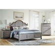 Homestyles Plymouth Wood Drawer Chest with Weathered Gray Finish