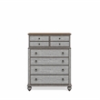 Homestyles Plymouth Wood Drawer Chest with Weathered Gray Finish