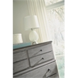 Homestyles Plymouth Wood Drawer Chest with Weathered Gray Finish