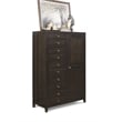 Homestyles Dawn Mid-Century Dark Brown Gentleman's Chest