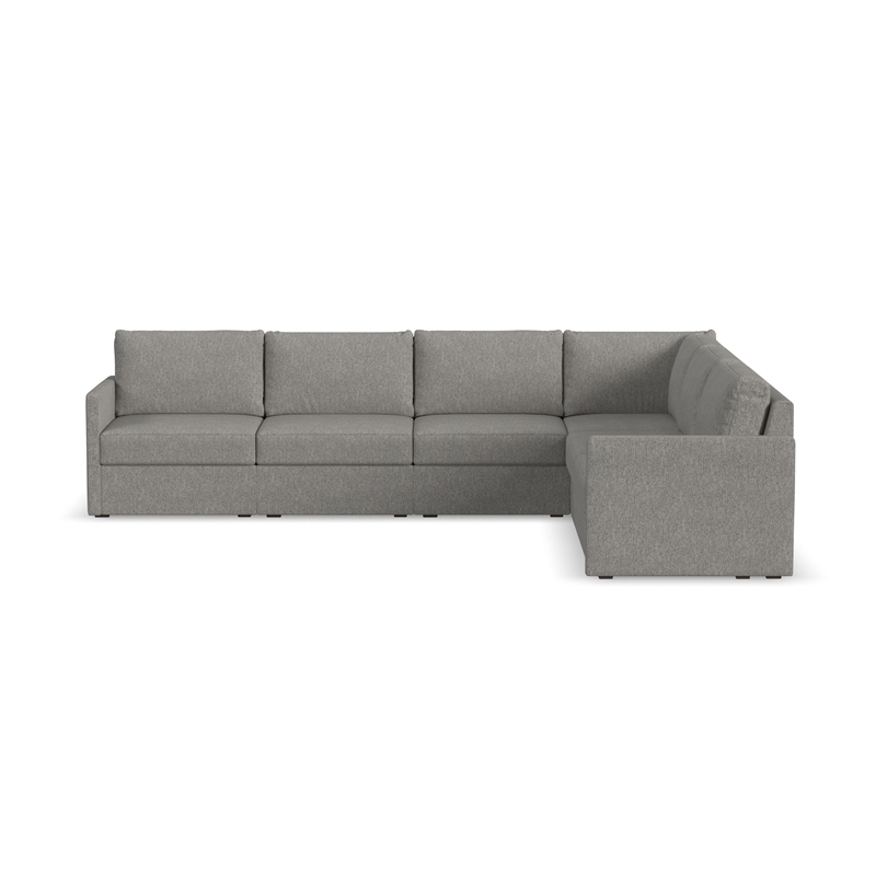 Flex Gray 6 Seat Sectional with Performance Fabric