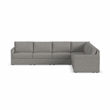 Flex Gray 6 Seat Sectional with Performance Fabric