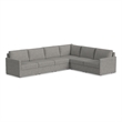 Flex Gray 6 Seat Sectional with Performance Fabric