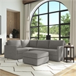 Flex Gray 4 Seat Sectional with Performance Fabric